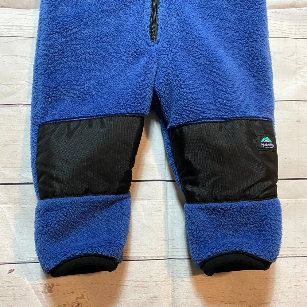 Vintage Molehill Mountain Baby Blue Snow Warm Hooded One‎ Piece Size 3-9 Months